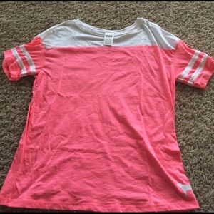 Pink/white t
